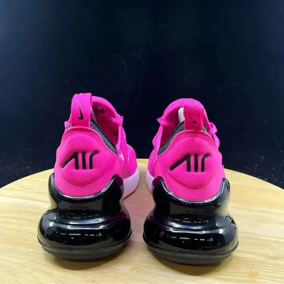 NIKE MAX 270 (GS) LASER FUCHSIA PINK-WHITE SZ 6.5Y-WOMENS SZ 8 [943345-602]